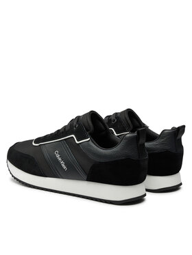 Calvin Klein Superge Low Top Lace Up Mix HM0HM01554 Črna