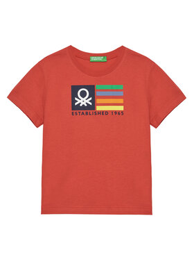 United Colors Of Benetton United Colors Of Benetton T-shirt 3I1XG10HT Crvena Regular Fit