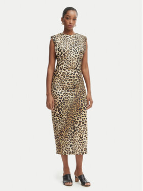 LOLA CASADEMUNT LOLA CASADEMUNT Sukienka codzienna LS2616152 Brązowy Regular Fit
