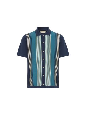 Blend Blend Polo 20717705-194024 Niebieski Regular Fit