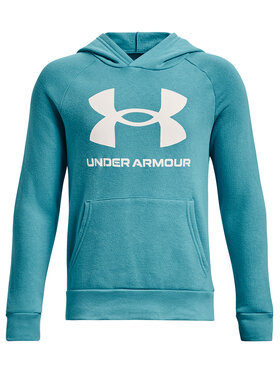 Under Armour Under Armour Felpa UA Rival Fleece Hoodie 1357585 Verde Relaxed Fit