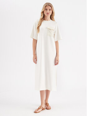 InWear InWear Kleid für den Alltag Zev 30108202 Weiß Straight Fit