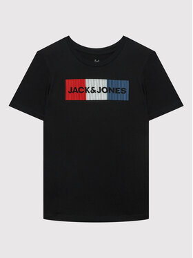 Jack&Jones Junior Jack&Jones Junior Póló Corp Logo 12152730 Fekete Regular Fit