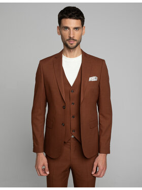 Borgio Borgio Marynarka barzano_cg Miedziany Slim Fit