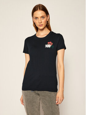 Converse Converse T-Shirt Romance Classic 10019820-A02 Μαύρο Regular Fit