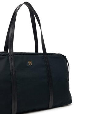 Tommy Hilfiger Tommy Hilfiger Handtasche Th Soft Nylon Hobo AW0AW18994 Schwarz