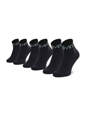 Calvin Klein Calvin Klein Комплект 3 чифта дълги чорапи мъжки 701218722 Черен