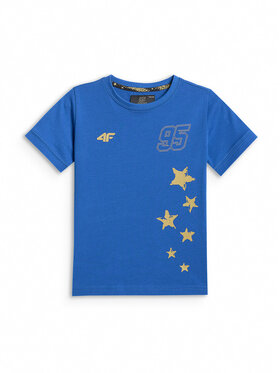 4F 4F T-Shirt MOTOSPORTS 2026 Niebieski Regular Fit