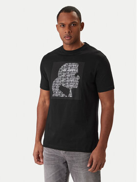 KARL LAGERFELD KARL LAGERFELD Póló 755075 561252 Fekete Regular Fit