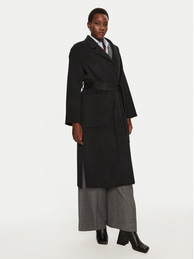 IVY OAK IVY OAK Cappotto di lana Celia IO111046 Nero Loose Fit