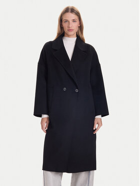 ViCOLO ViCOLO Vuneni kaput TF0003 Crna Regular Fit