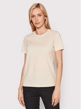 Calvin Klein Calvin Klein T-Shirt Smooth K20K204353 Beżowy Regular Fit