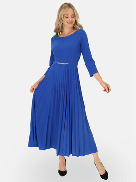 L’AF L’AF Sukienka dzianinowa Celine Niebieski Regular Fit