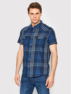 Wrangler Wrangler Camicia Western W5J03O114 112146124 Blu scuro Regular Fit