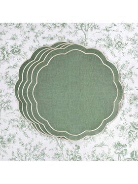 Roseberry Home Roseberry Home Podkładka na stół haftowana Green Petali Zielony