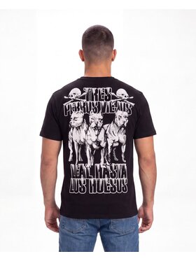 PITBULL PITBULL T-Shirt TRES PERROS VIEJOS Czarny Regular Fit
