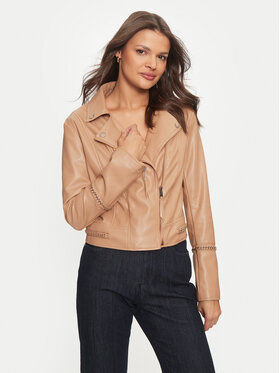 Guess Guess Яке от имитация на кожа W4YL21 WE480 Бежов Regular Fit