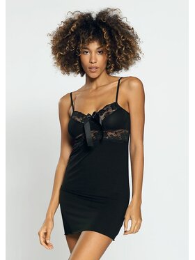 DKaren Lingerie DKaren Lingerie Halka Ines Czarny Slim Fit