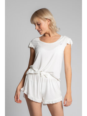 LaLupa LaLupa Bluzka LA023 Biały Comfortable Fit