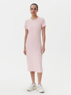 Tommy Jeans Tommy Jeans Rochie de zi DW0DW19721 Roz Slim Fit