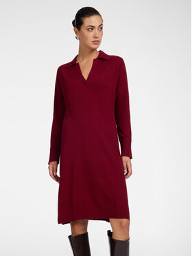 Elena Mirò Elena Mirò Sukienka codzienna 7601Z000133N036 Bordowy Regular Fit
