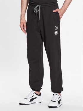 Puma Puma Teplákové kalhoty STAPLE 539827 Černá Relaxed Fit