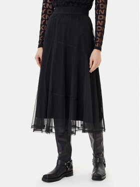DKNY DKNY Midi szoknya P5GG7CMD Fekete Regular Fit