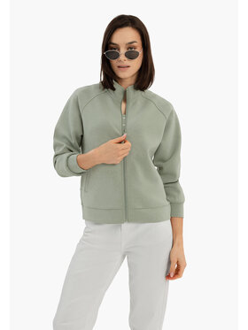 Volcano Volcano Bluza B-ELIA Zielony Regular Fit