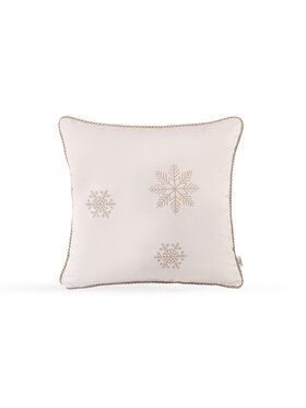 Doram design Doram design Poduszka dekoracyjna Welurowa złota poduszka zimowa Snowflake VI 45x45cm Złoty