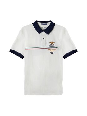 Aeronautica Militare Aeronautica Militare Polo Polo Biały Regular Fit