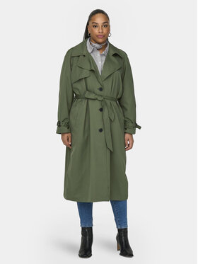 ONLY Carmakoma ONLY Carmakoma Trench Chloe 15310056 Zelena Regular Fit