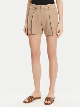Guess Guess Pantalon scurți din material W5GD1J WG8N0 Bej Relaxed Fit