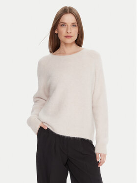 Kontatto Kontatto Sveter 3M0863C Écru Relaxed Fit