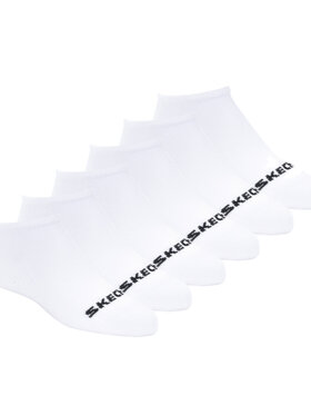 Skechers Skechers Skarpety krótkie S117899-WHT Biały
