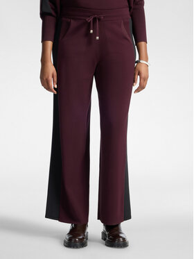 Elena Mirò Elena Mirò Spodnie materiałowe P6041000004N039 Bordowy Flare Fit