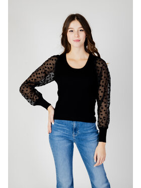 ONLY ONLY Maglione ONLBABETTE LS WOVEN MIX UNCK CC KNT Nero Regular Fit