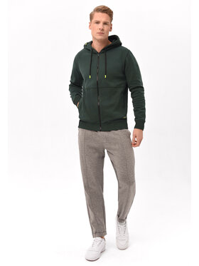 Volcano Volcano Bluza B-FLOCK Zielony Regular Fit