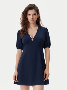 Tommy Jeans Tommy Jeans Rochie de vară DW0DW20337 Bleumarin Regular Fit