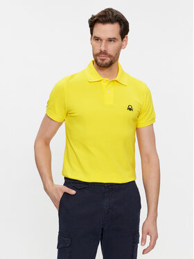 United Colors Of Benetton United Colors Of Benetton Polo 3089J3178 Żółty Regular Fit
