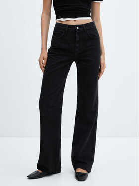 Mango Mango Jeansy Danila 57005976 Černá Regular Fit