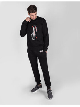 Les Hommes Les Hommes Παντελόνι υφασμάτινο LJJ111-782P | Jogger Pants Μαύρο Regular Fit