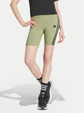 adidas adidas Bikershorts Future Icons 3-Stripes IY8109 Grün Slim Fit