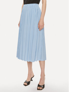 Samsøe Samsøe Samsøe Samsøe Gonna plissettata Uma F18303206 Celeste Regular Fit