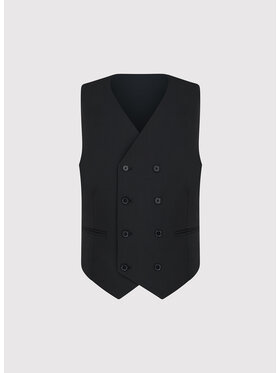 Pako Lorente Pako Lorente Kamizelka P000P-8G-005 Czarny Slim Fit