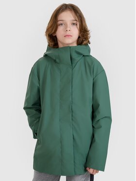 4F 4F Bunda pro přechodné období 4FJWSS25TJACU213-41S Zelená Regular Fit