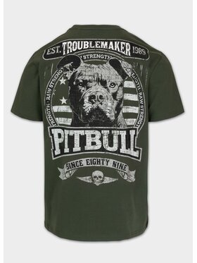 PITBULL PITBULL T-Shirt Koszulka męska TROUBLEMAKER XXL Zielony Regular Fit