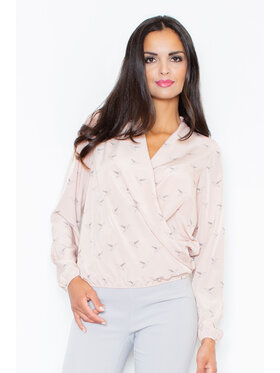 FIGL FIGL Bluzka M371 Różowy Regular Fit
