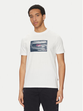 BOSS BOSS Tričko Dune 50539194 Écru Regular Fit