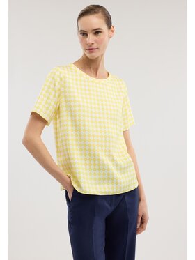 Trussardi Trussardi Top D000A000421N0LA Żółty Regular Fit