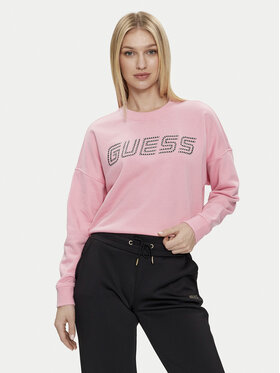 Guess Guess Majica dugih rukava Skylar V4GQ07 K8802 Ružičasta Relaxed Fit